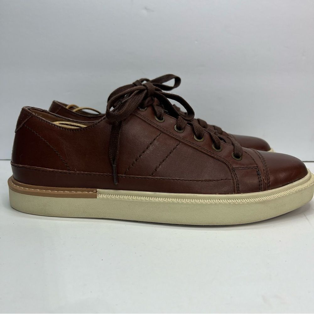 Lucky Brand Dawson Genuine Leather Lace-Up Casual Fashion Sneaker Shoes